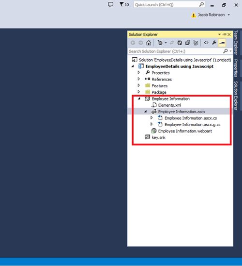 Create a Web Part using Visual Studio